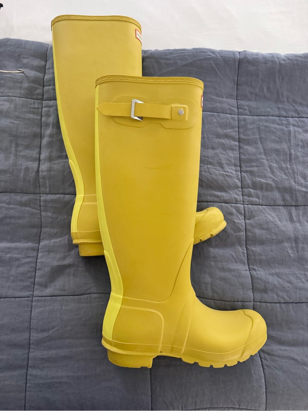 Hunter Yellow Women's Tall Rain Boots